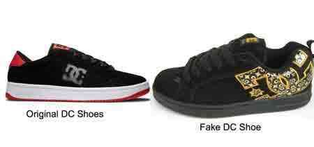 are there fake dc shoes